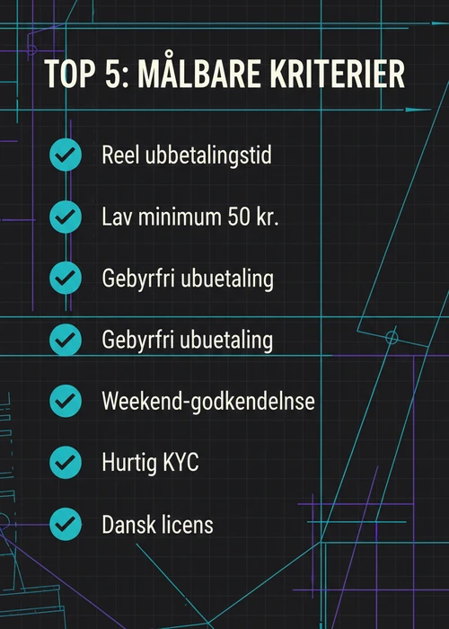 Oversigt over de top 5 danske casinoer med hurtig udbetaling og populære betalingsmetoder