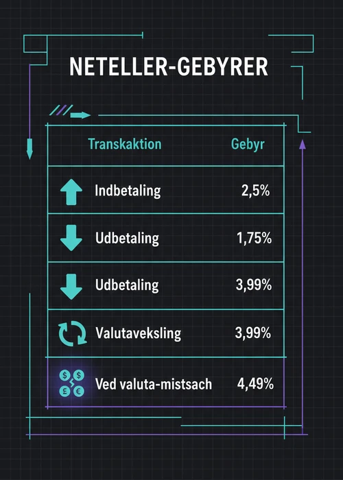 En hånd holder en smartphone med Neteller-app'en åben, symboliserende hurtige transaktioner på et dansk online casino.